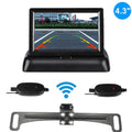 Wireless Car Portable Backup Camera Rear View HD Parking System Night Vision+ 4.3 Monitor