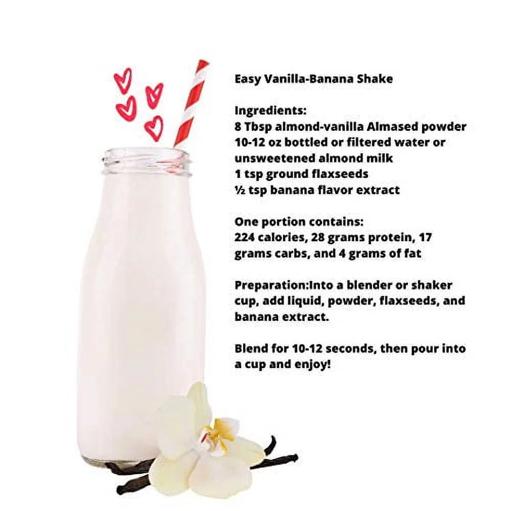 Almased Meal Replacement shakes – Gluten-Free, non-GMO Weight Loss Powder – Vanilla Flavor, 17.6 oz