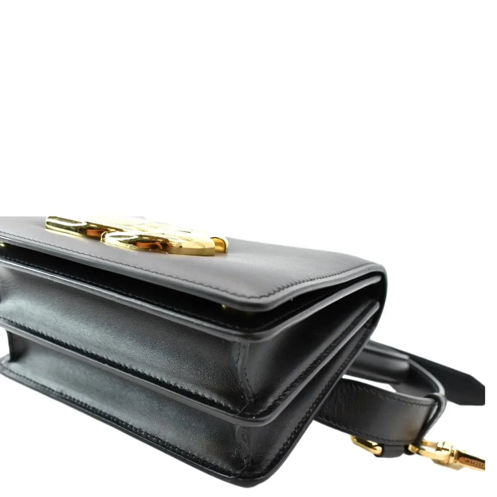 Pre-owned DOLCE & GABBANA Mini Leather Belt Bag Black