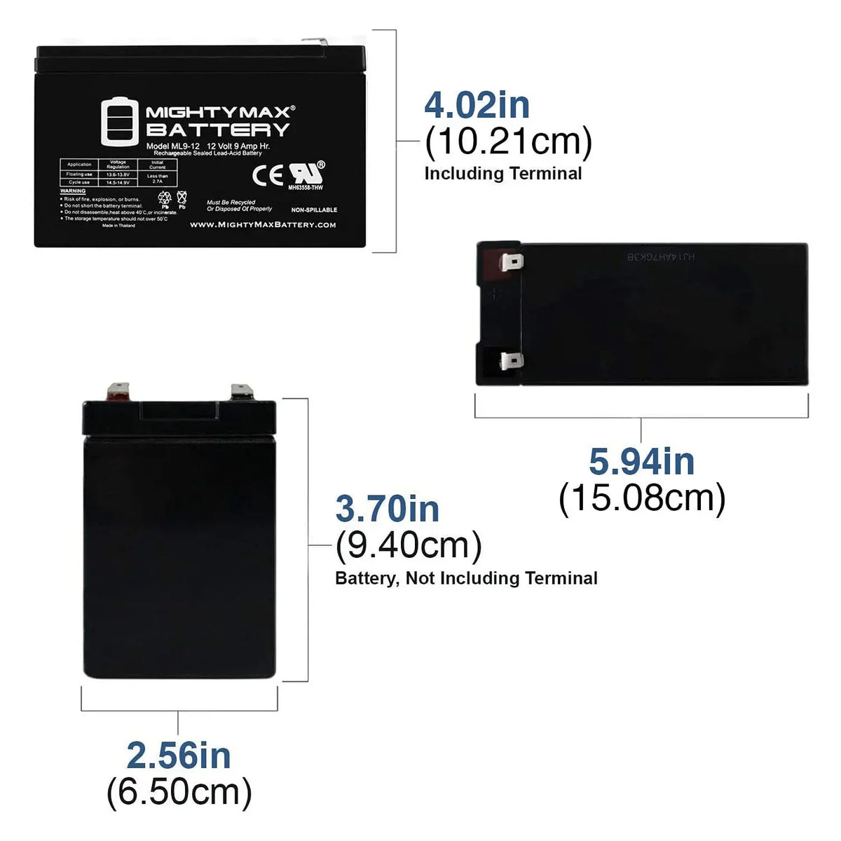 12V 9AH Replaces Sunbright 6-FM-7.0 + 12V Solar Panel Charger