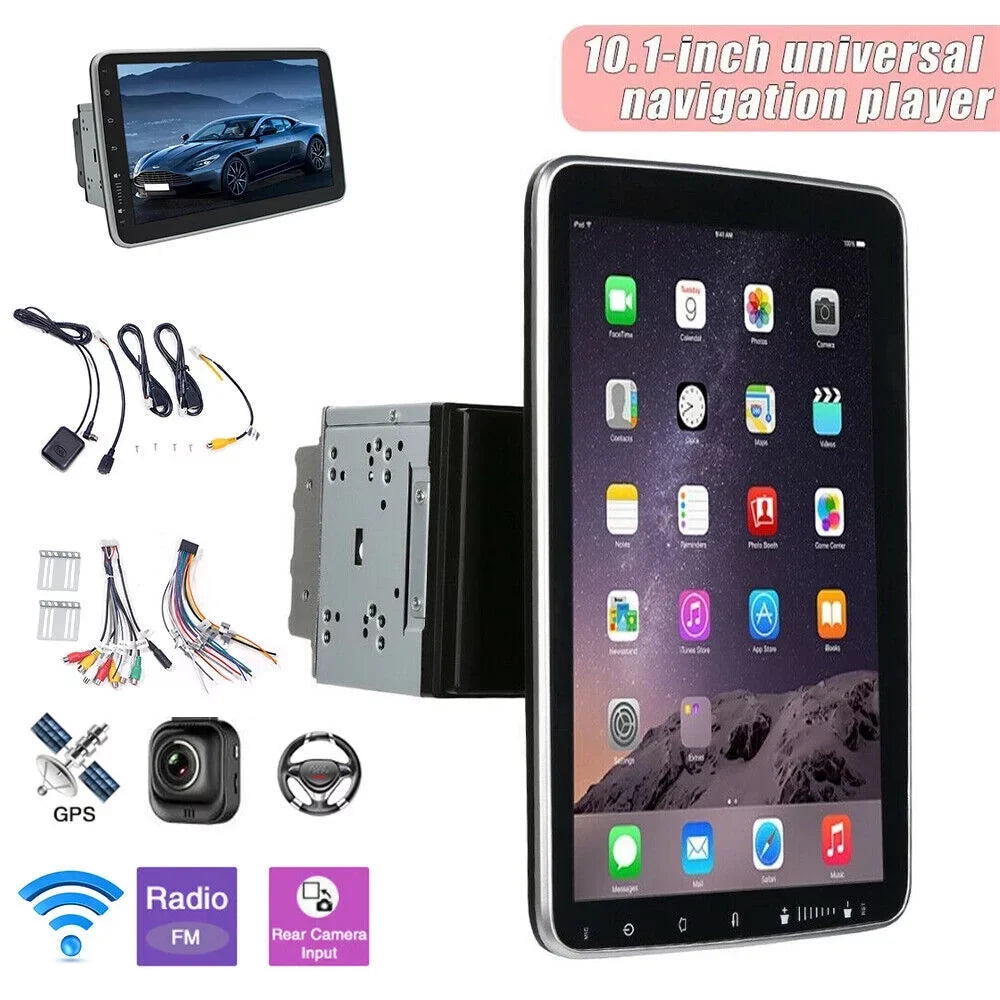 Paddsun  10 Inch On-Board Android 9.1 GPS Wifi Dual Din Touch Screen Player Navigation
