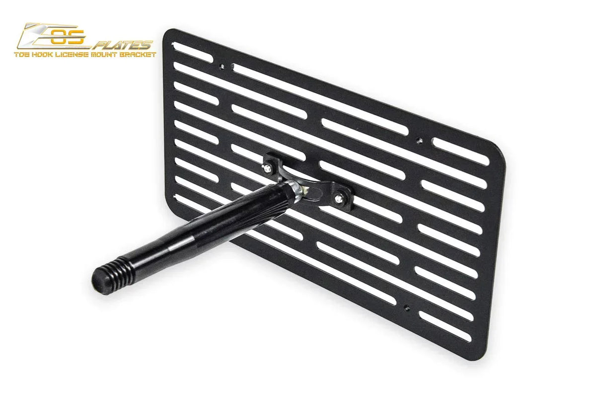 Extreme Online Store for 2011-2015 Mini Cooper 2Dr Convertible R57 MK2 Cooper/Cooper S | EOS Plate Version 2 Full Sized Front Bumper Tow Hook License Relocator Mount Bracket