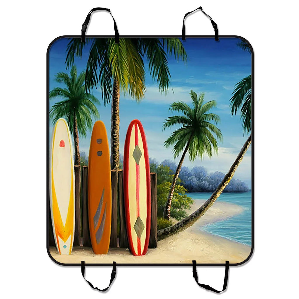 GCKG Amazing Surfboards Pet Car Seat Cover Dog Car Seat Mat Hammock Cargo Mat Trunk Mat For Cars Trucks and SUV 54x60 inches