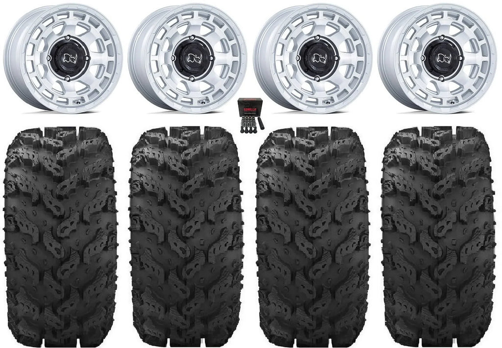 Black Rhino Chamber 14" Wheels Si 30" Reptile Tires Kawasaki Mule Pro FXT