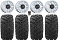 Black Rhino Chamber 14" Wheels Si 30" Reptile Tires Kawasaki Mule Pro FXT