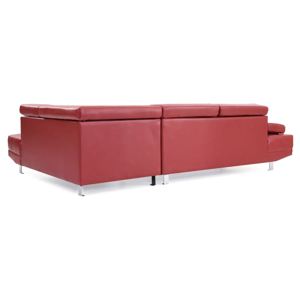 Homestock Antique Ambiance G456-SC Sectional ( 2 Boxes) , Red