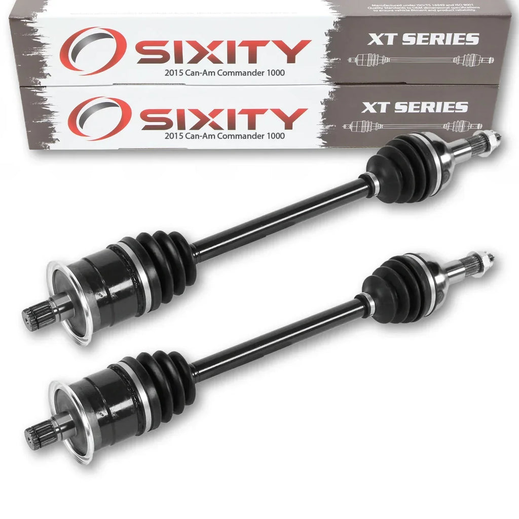 2 pc Sixity XT Rear Left Right Axle compatible with Can-Am Commander 1000 2015 - STD DPS XT XT-P 4X4