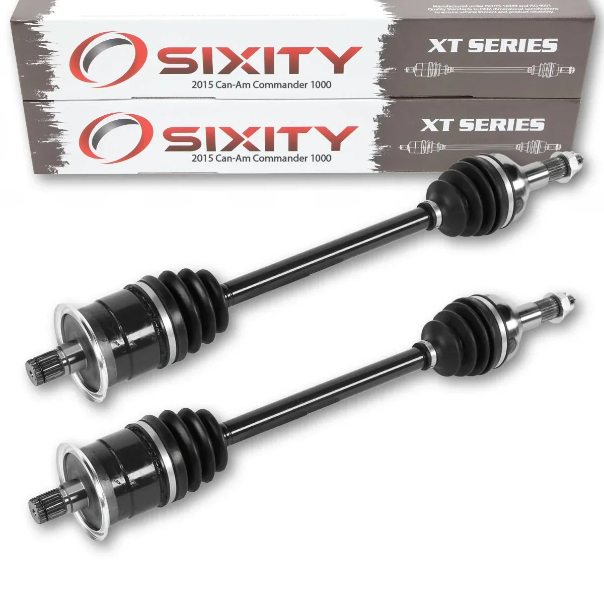 2 pc Sixity XT Rear Left Right Axle compatible with Can-Am Commander 1000 2015 - STD DPS XT XT-P 4X4