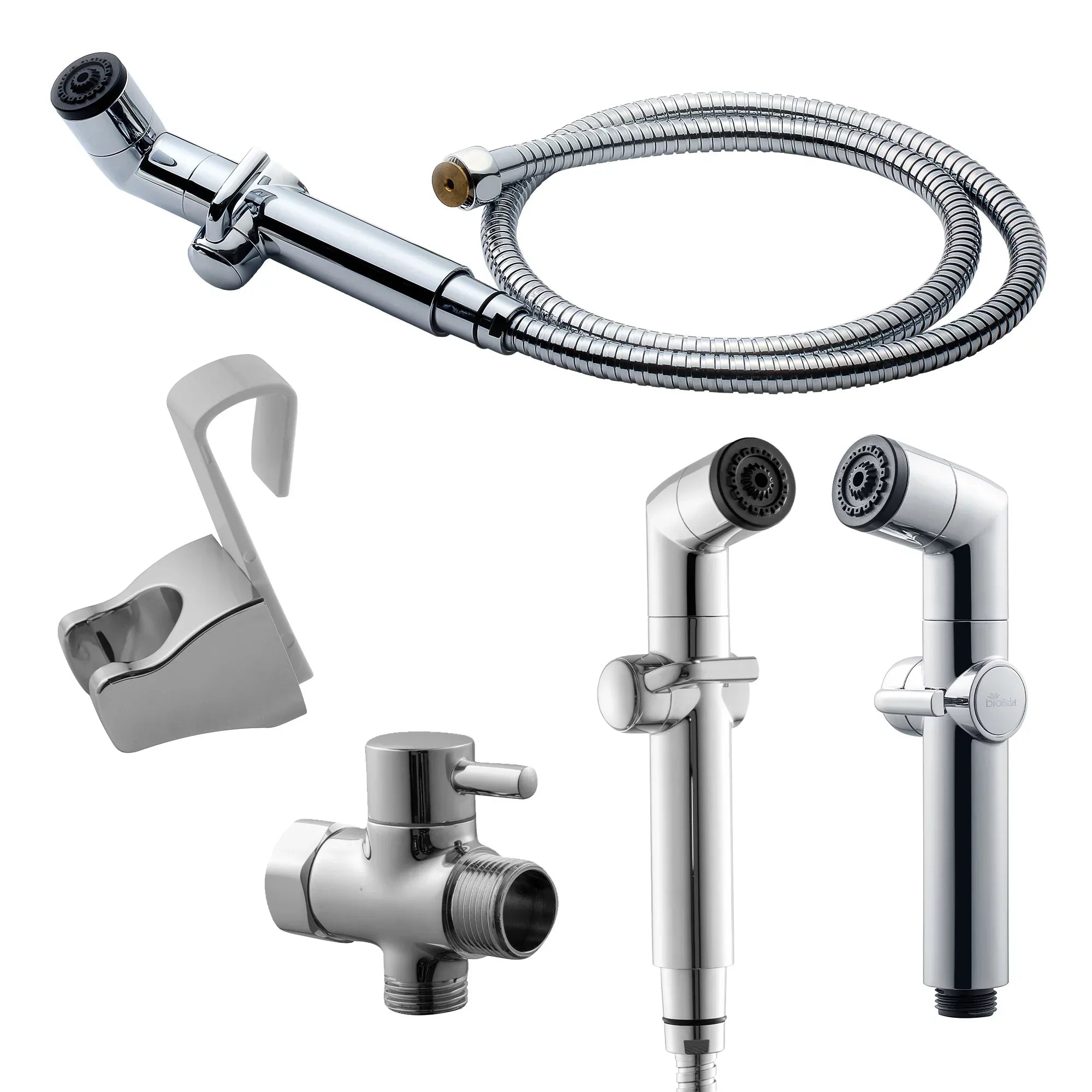 Biobidet A1 Dual Spray Handheld Bidet - Chrome