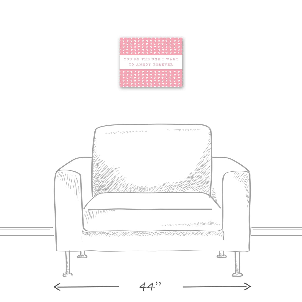 Creative Products One Annoy Forever Pink 14 x 11 Canvas Wall Art