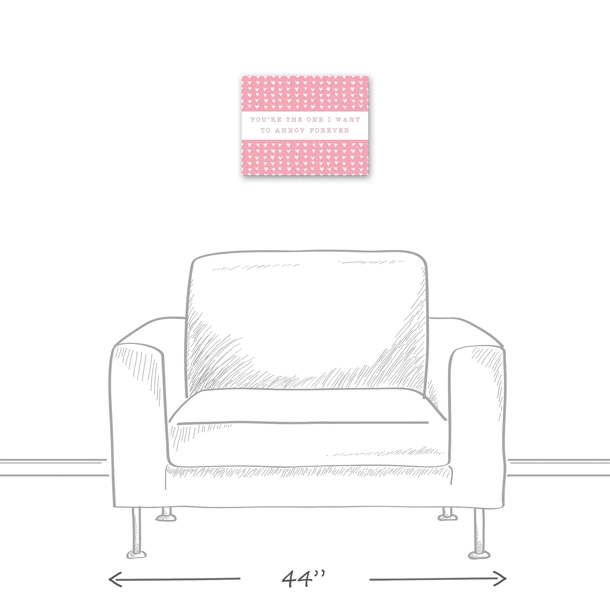 Creative Products One Annoy Forever Pink 14 x 11 Canvas Wall Art