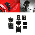 Paddsun 2x Hood Latch Locking Hood Catch For 2007-2018 Jeep Wrangler JK JKU Black
