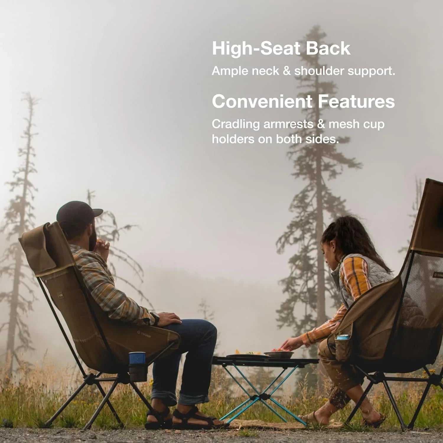 YANPO Savanna High-Back Collapsible Camp Chair