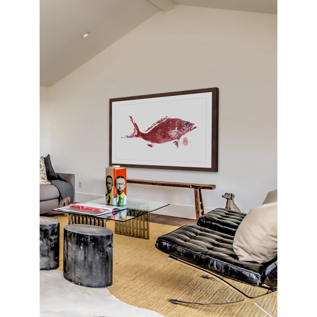 "Red Snapper 2" Framed Painting Print
