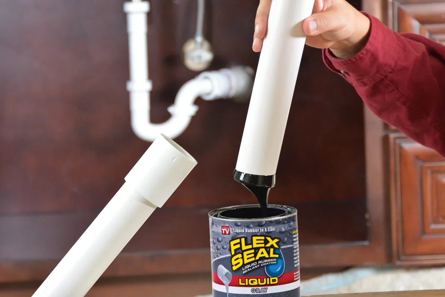 Flex Seal Liquid Rubber Sealant Coating, 1 Gallon, Clear