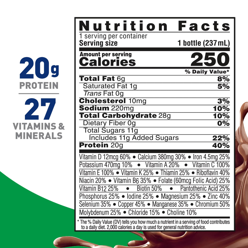 BOOST High Protein Nutritional Drink, Rich Chocolate, 20g Protein, 24 Count (2 - 12 Packs)