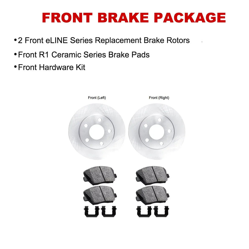 R1 Concepts Wfwh1 91004 R1 Concepts E Line Series Brake Rotor With Ceramic Fits select: 2017-2018 TOYOTA YARIS IA, 2016 TOYOTA SCION IA