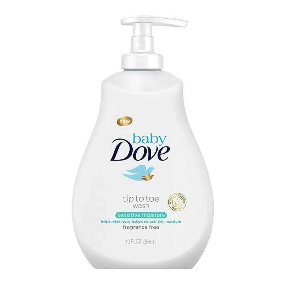 Dove Baby Tip To Toe Body Wash, Sensitive Moisture, 13 Oz, 6 Pack