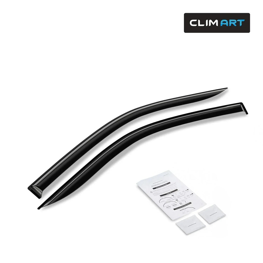 CLIM ART Incredibly Durable Rain Guards for Ford F150 2009-2014 Regular Cab, SuperCrew, SuperCab, Tape-on Window Deflectors, Vent Deflector, Vent Window Visors for cars, Truck Accessories 2 pcs-209008