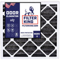 Filter King 21x23x1 Air Filter | 4-PACK | Carbon MERV 8 HVAC Pleated A/C Furnace Filters | MADE IN USA | Actual Size: 21 x 23 x .75"