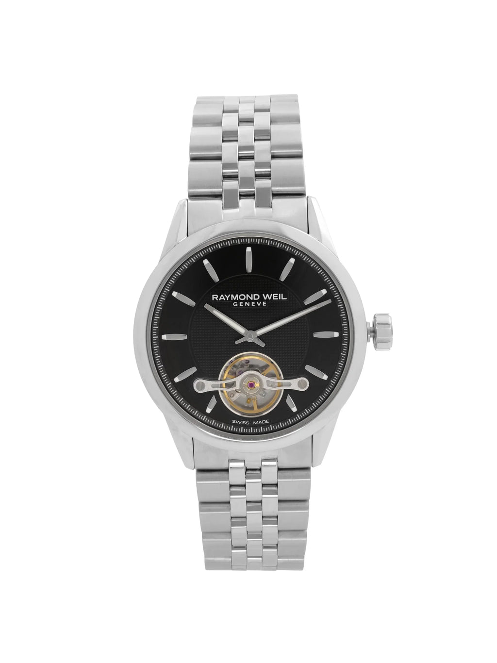 Raymond Weil Freelancer 42mm Steel Black Dial Automatic Mens Watch 2780-ST-20001