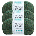 Lion Brand Yarn Wool-Ease Thick & Quick Super Kale Bulky Acrylic, Wool Green Yarn 3 Pack