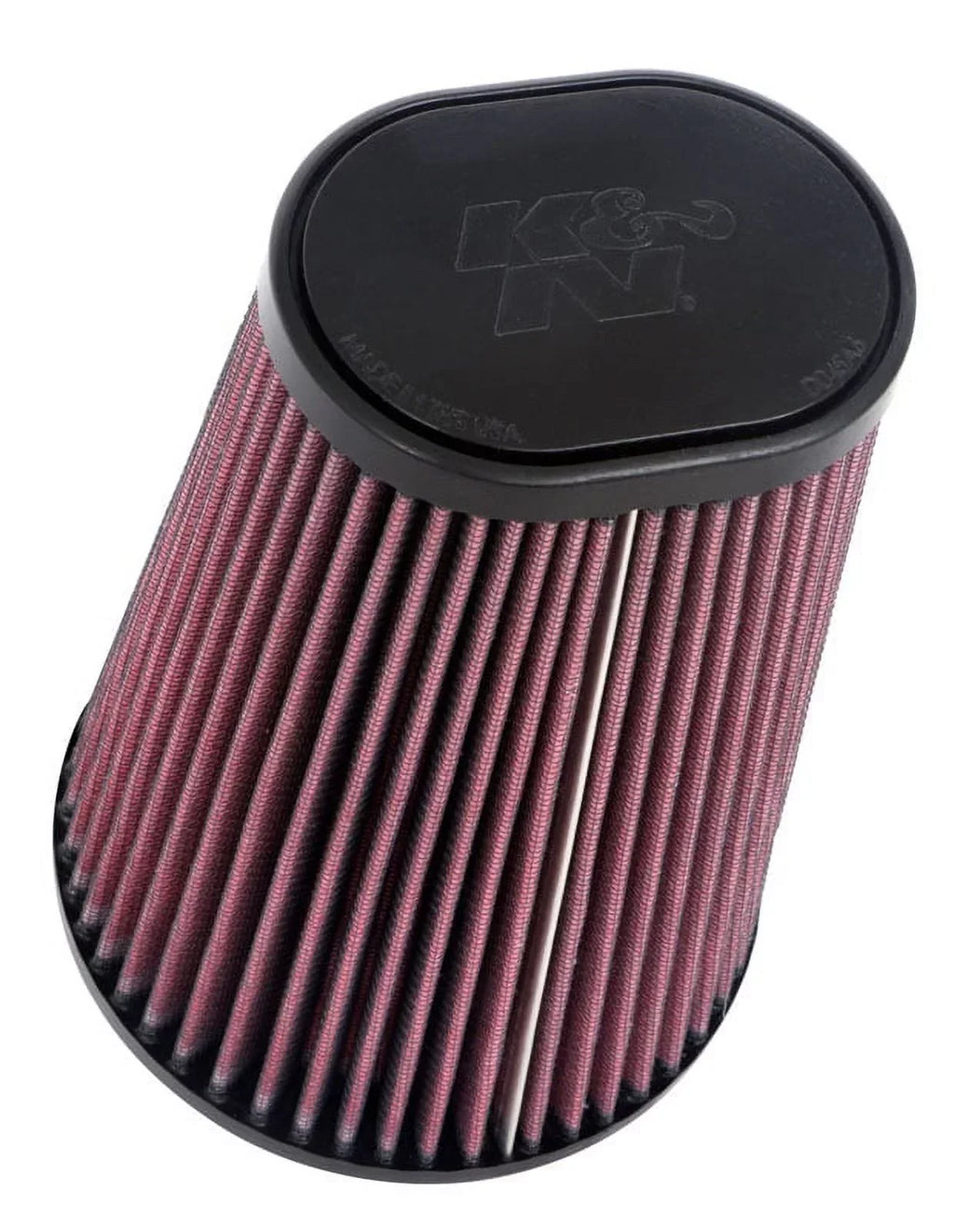 K&N Universal Clamp-On Air Filter: High Performance, Premium, Washable, Replacement Filter: Flange Diameter: 4.5 In, Filter Height: 8 In, Flange Length: 0.625 In, Shape: Tapered Oval, RU-1021