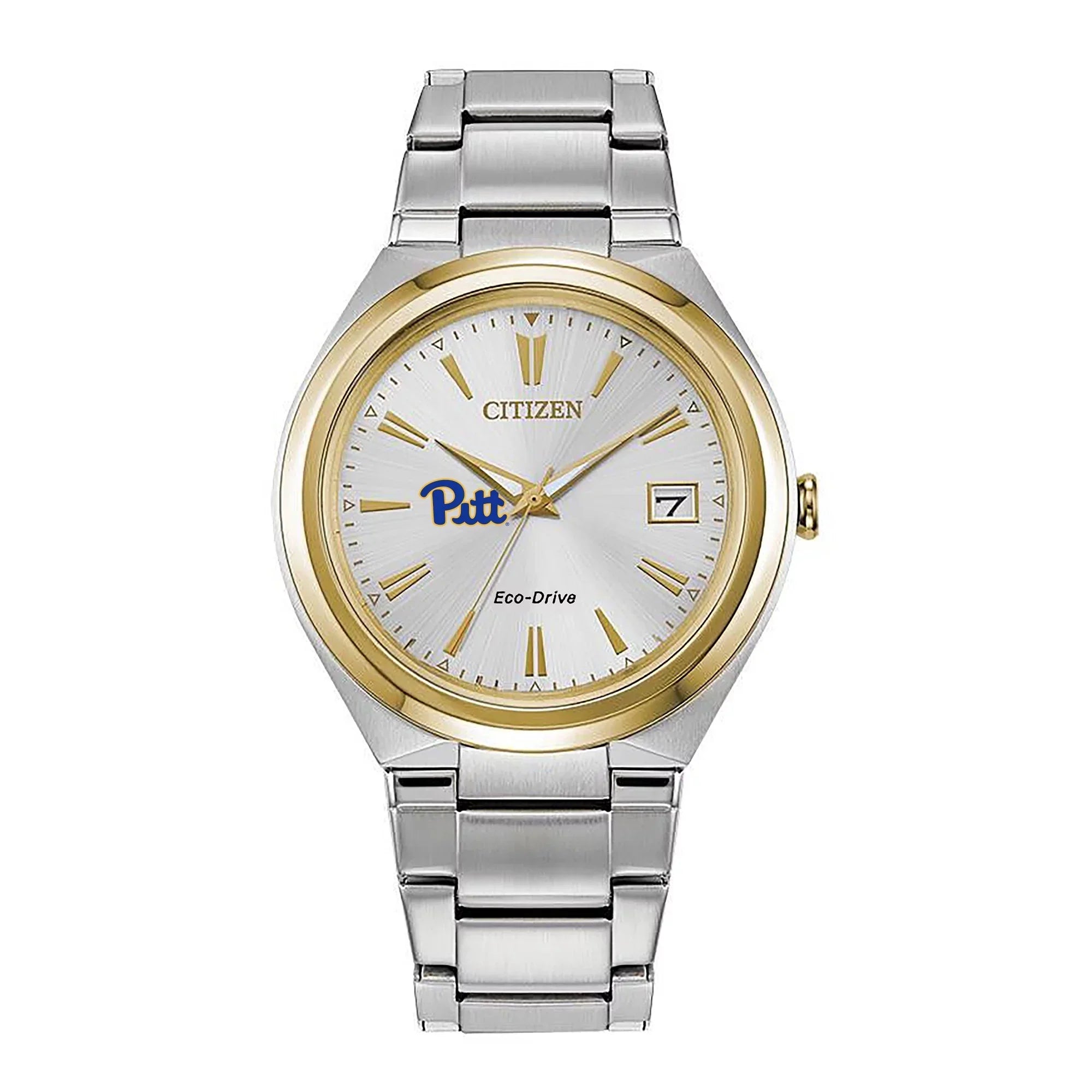 Women's  Silver/Gold Pitt Panthers Citizen Eco-Drive Two-Tone Watch