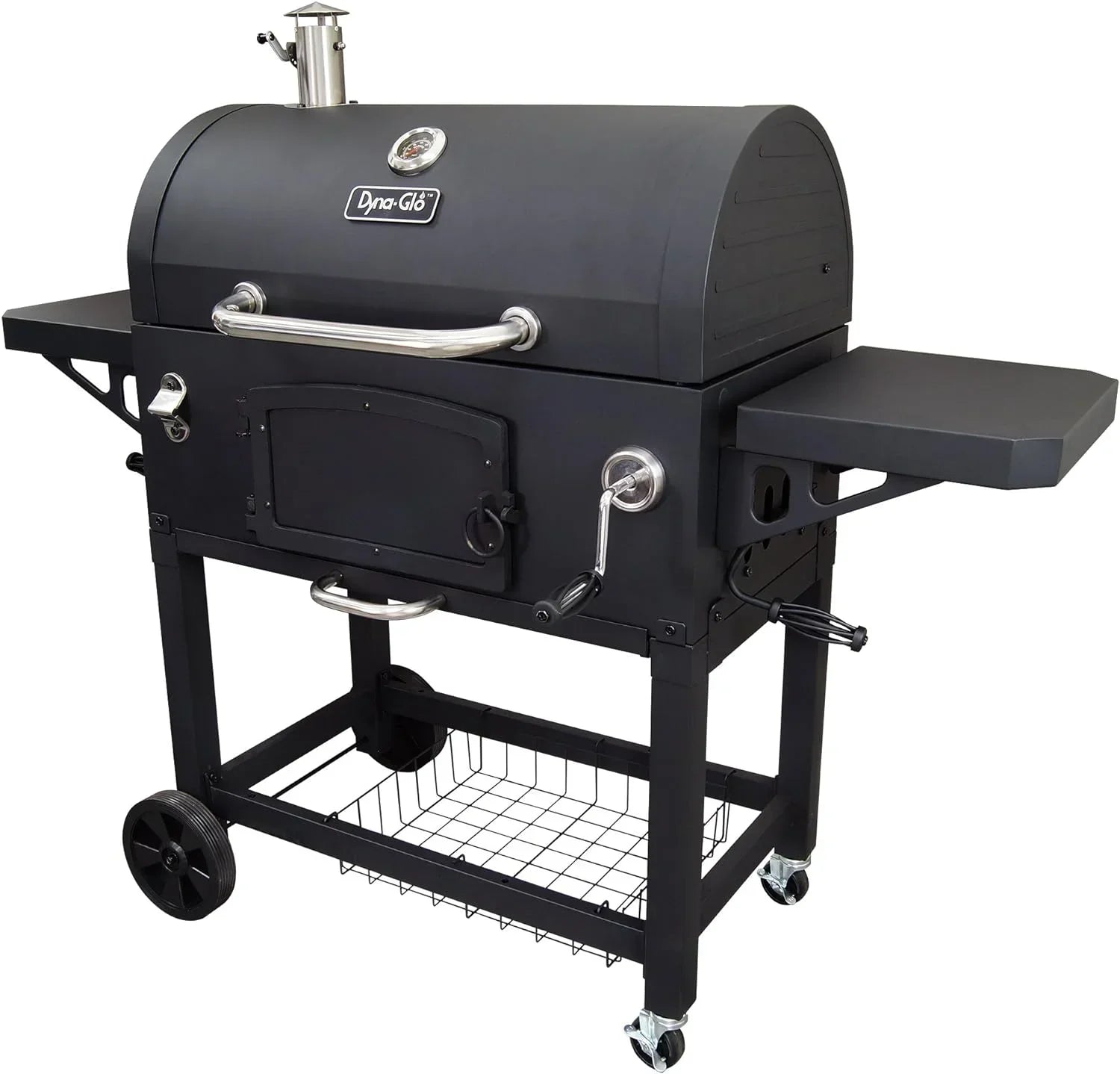 X-Large Heavy-Duty Charcoal Grill, Black