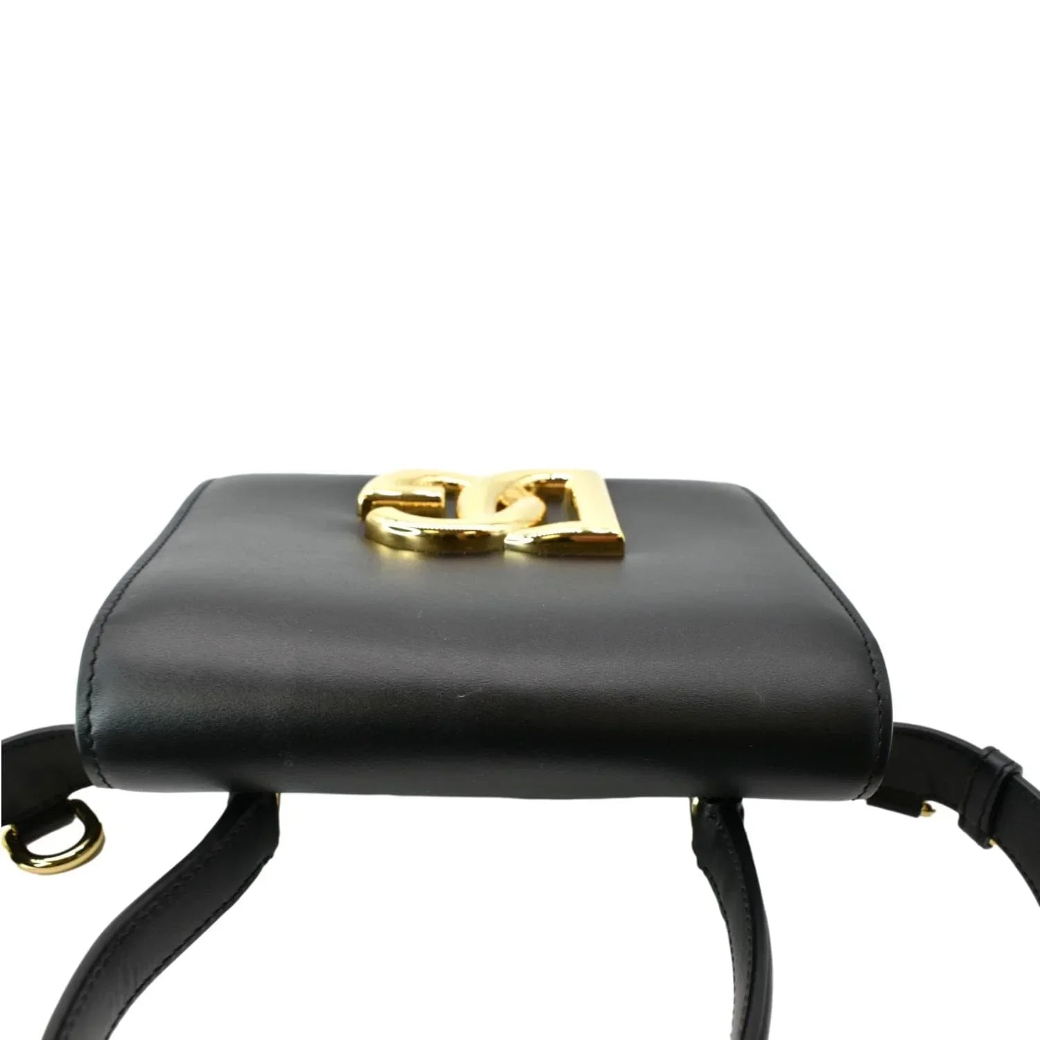 Pre-owned DOLCE & GABBANA Mini Leather Belt Bag Black
