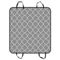 GCKG Light Grey Quatrefoil Pattern Pet Car Seat Cover Dog Car Seat Mat Hammock Cargo Mat Trunk Mat For Cars Trucks and SUV 54x60 inches