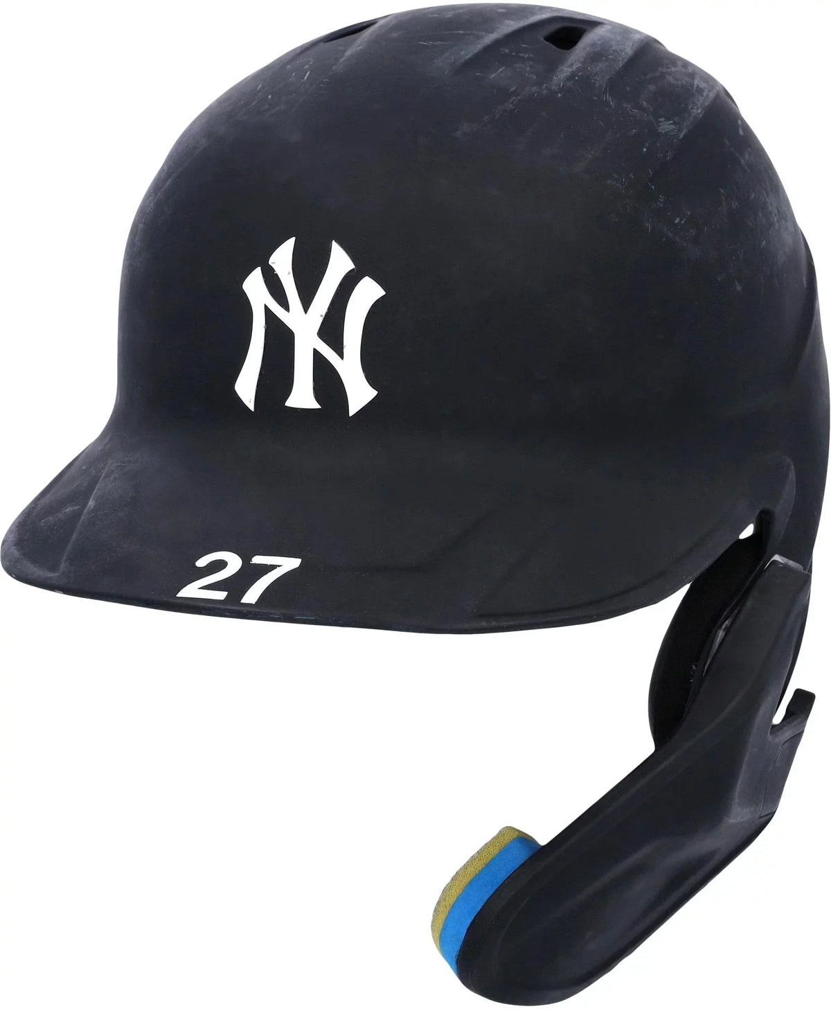 Giancarlo Stanton New York Yankees Game-Used #27 Navy Batting Helmet Worn During Games Played on October 4, 15, 16, and 19, 2022 - Fanatics Authentic Certified