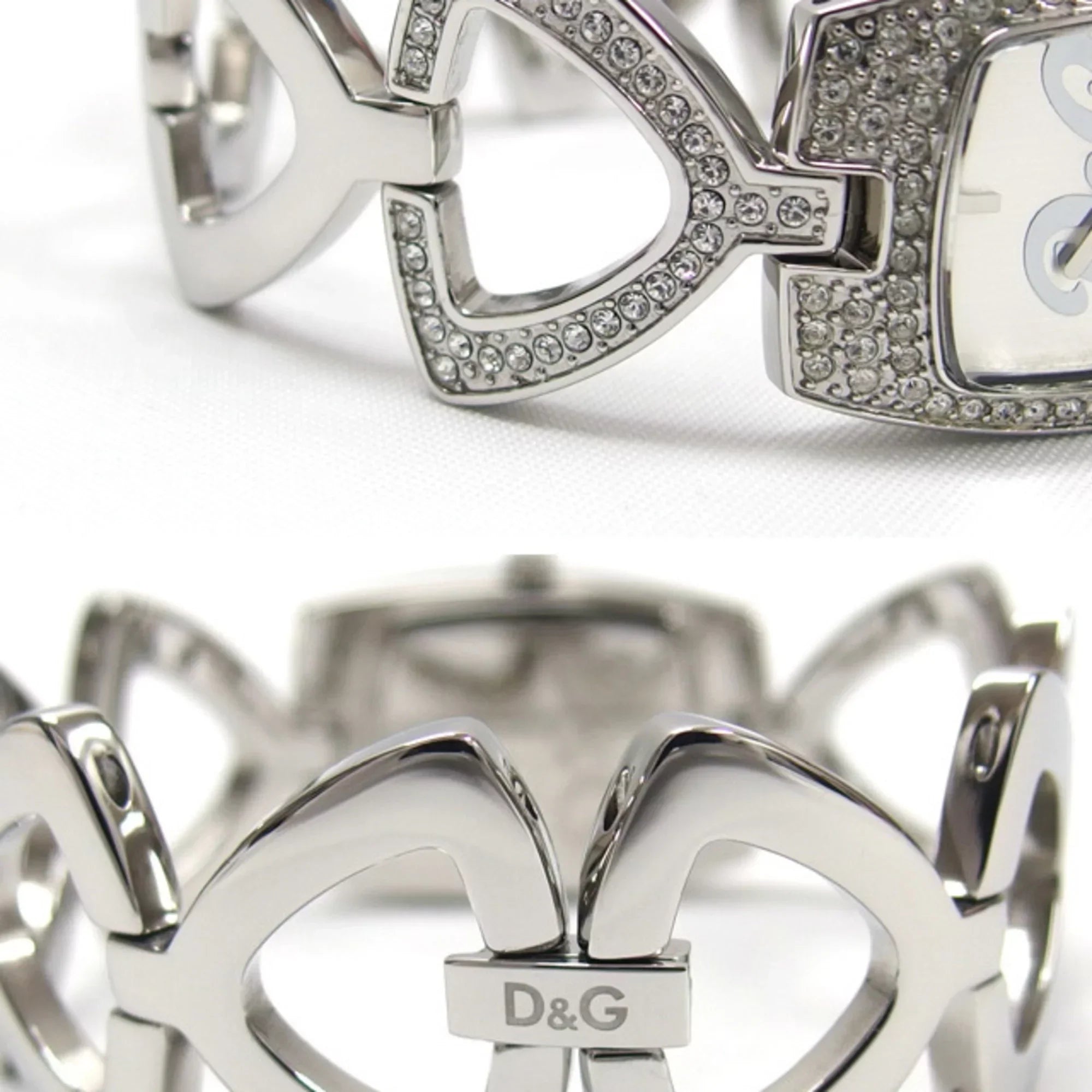 Pre-Owned D&G Ladies Watch Quartz Silver Dial  (Fair)