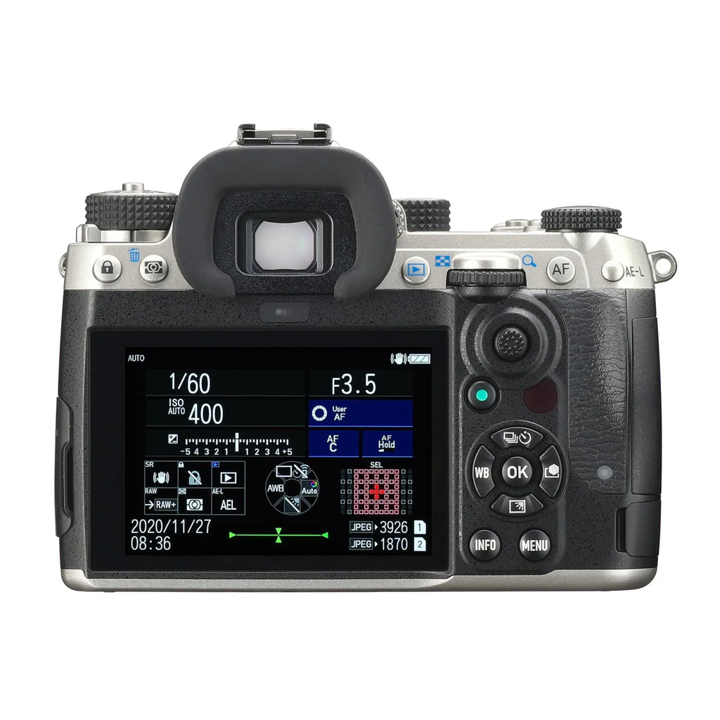 Pentax K-3 Mark III Camera Body (Silver) with 64 GB SD and Accessory Bundle
