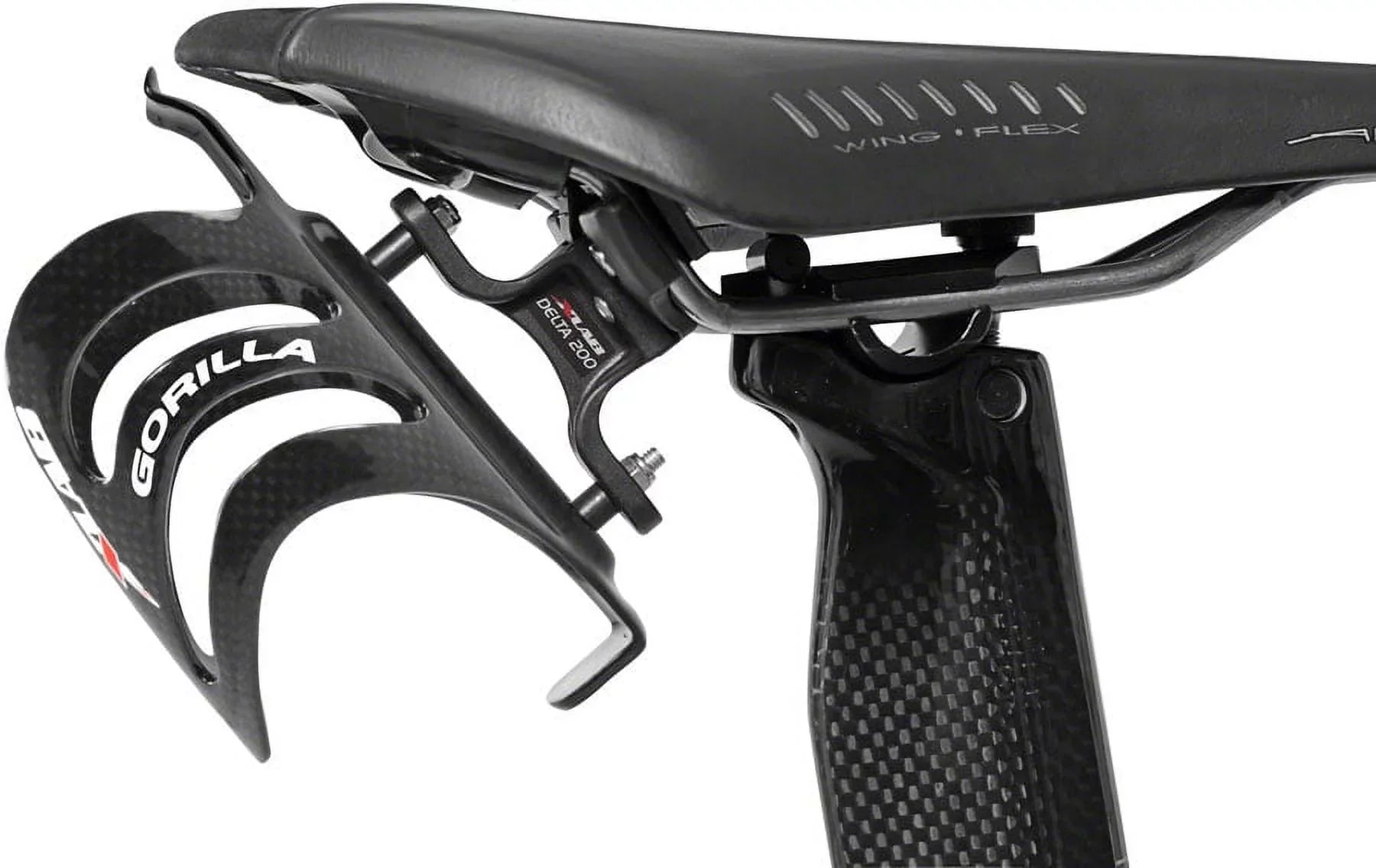 XLAB Delta 200 Rear Water Bottle Cage Black Saddle Mount Aero Bicycle Parts