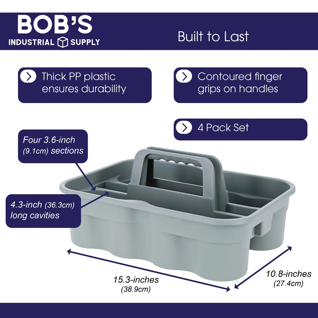 BISupply Cleaning Supplies Organizer Caddies - 4pk Bathroom Cleaning Caddy Set