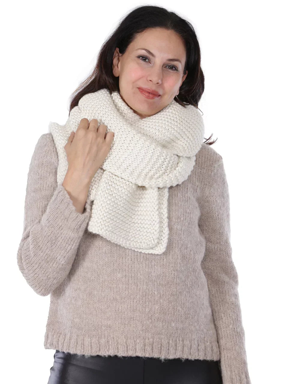 Inca Fashions - Olsen Hand Knit Luxury Alpaca Scarf - Dye Free