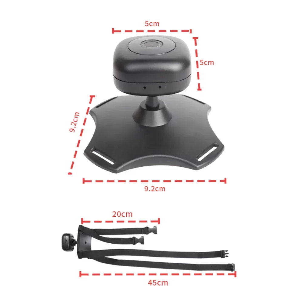 Dcenta WiFi Baby Car Camera Monitor with 360° Rotation and Night Vision for Rear Facing Seat