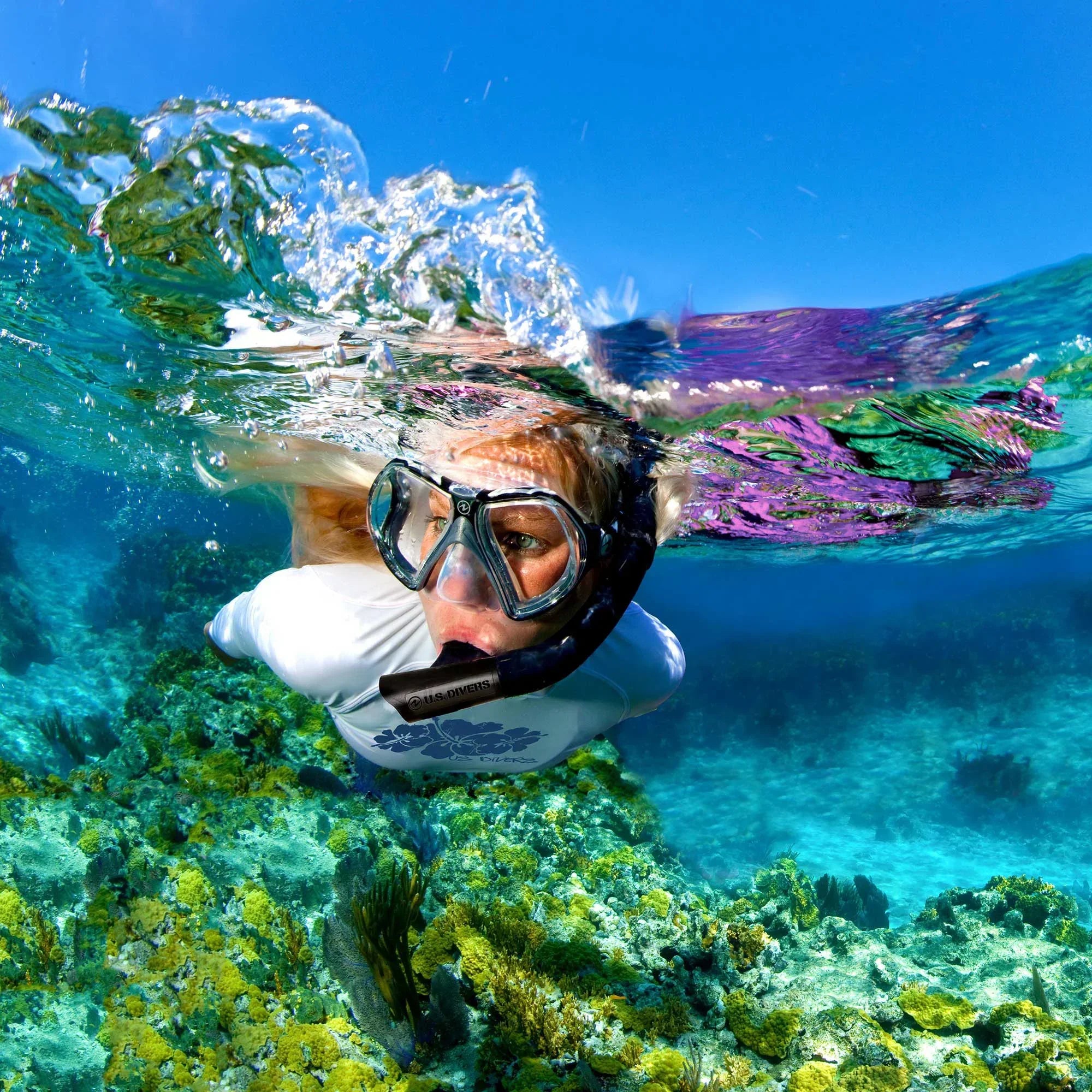 U.S. Divers Cozumel Snorkel Combo, Blue
