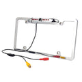 FOR PIONEER AVIC-F50BT NIGHT VISION COLOR REAR VIEW CAMERA - CHROME METAL FRAME
