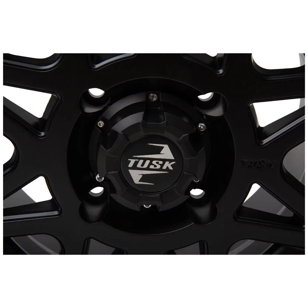 4/156 Tusk Tintic Wheel 14x7 4.0 + 3.0 Matte Black For Yamaha Wolverine RMAX 2 1000 Sport 2022