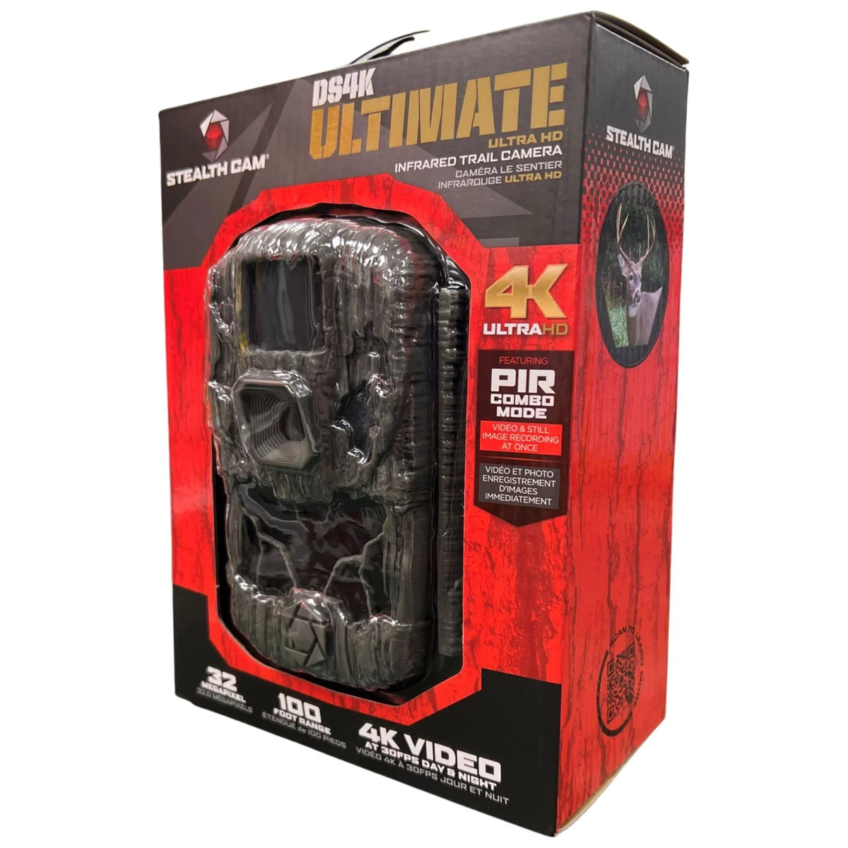 Stealth Cam DS4K Ultimate 32MP 4K Video 30FPS, Hunting Trail Monitor