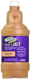 Swiffer WetJet Wood Floor Cleaner Refill, Blossom Breeze 42.20 oz (Pack of 2)