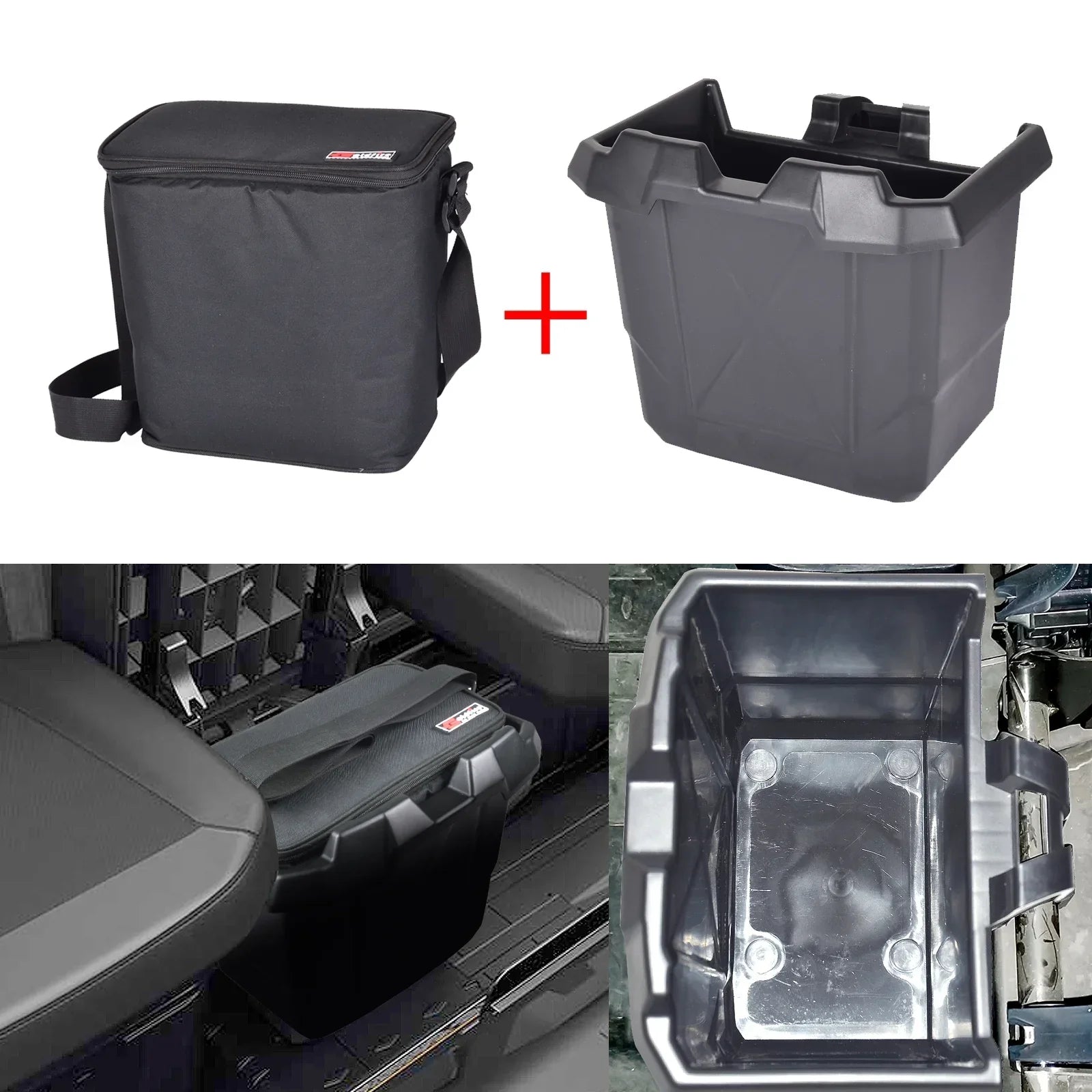 UTV Under Seat Storage Cooler Box Removable Underseat Storage Bin Cooler Bag Fit for Can Am Defender Max 2016 -2022