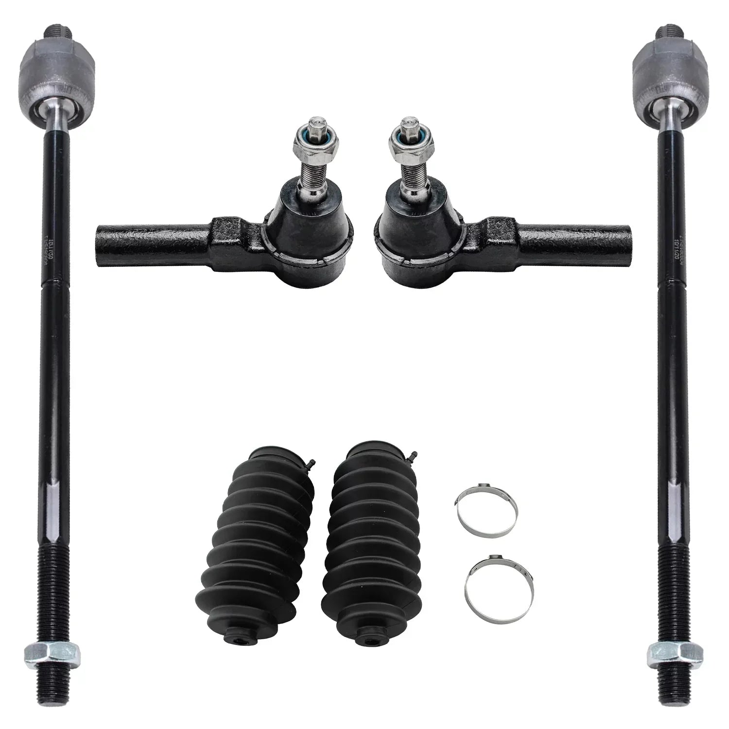 Detroit Axle - Front 12pc Suspension Kit Ford Mustang 2005 2006 2007 2008 2009 2010, 2 Lower Control Arms 2 Sway Bars 4 Outer Inner Tie Rods 2 Wheel Bearing and Hubs 2 Boots Replacement