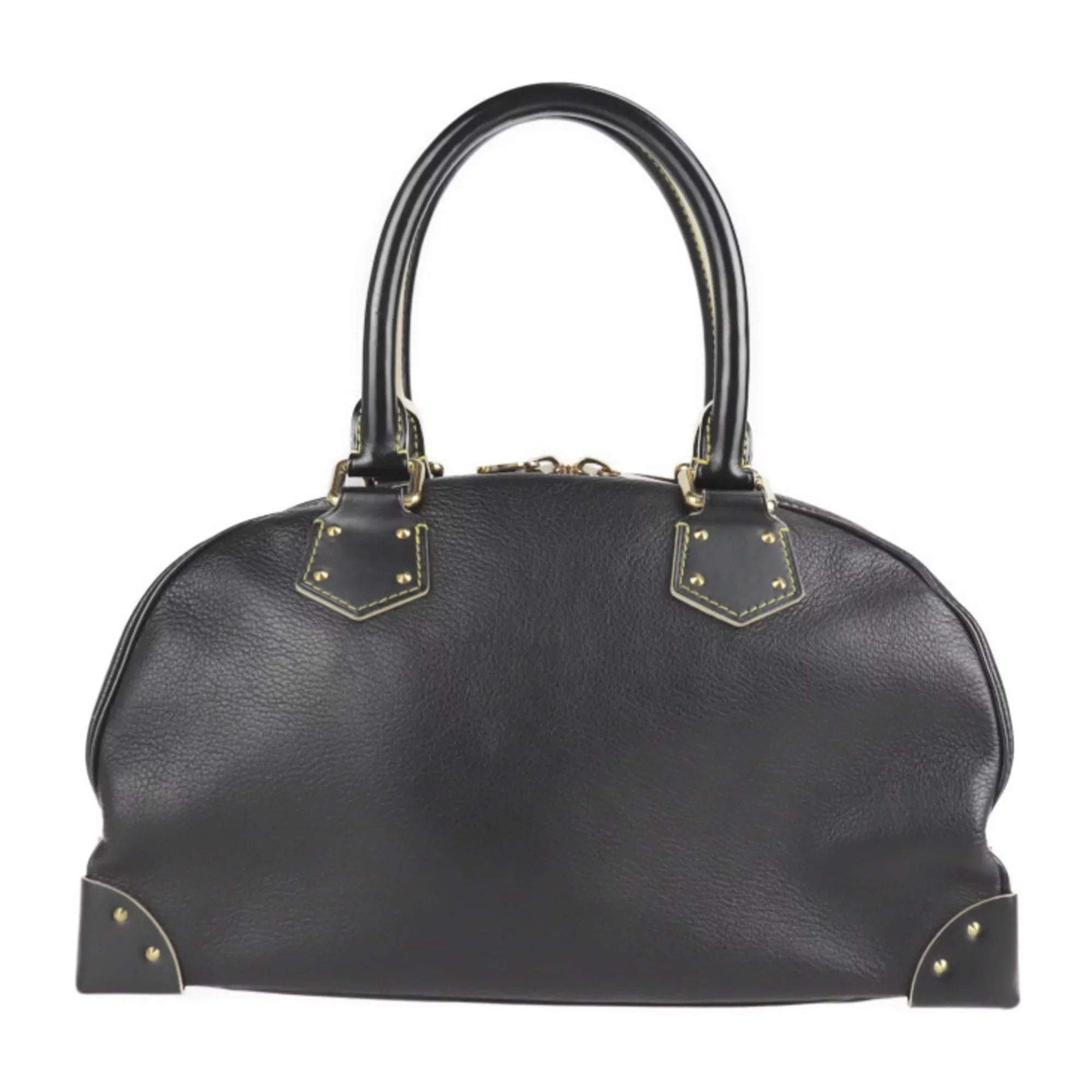 Pre-Owned LOUIS VUITTON Louis Vuitton Superbe Handbag M91892 Suhari Leather Noir Tote Shoulder (Good)