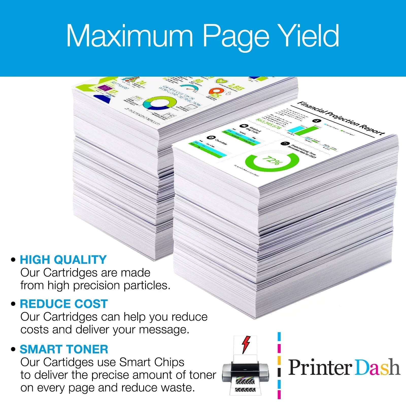 PrinterDash Replacement for Stylus Photo R3000 Inkjet Combo Pack (PBK/C/M/Y) (NO. 157) (T157MP)