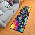 Solar System Runner Rug - 24"x72" Ultra Soft Non-Slip Floor Mat Washable Area Rugs for Kitchen Bathroom Entry Home Decor Gifts