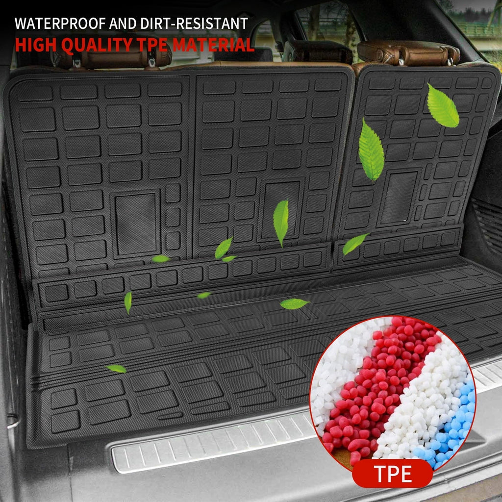 Fit 2021-2023 Chevrolet Tahoe GMC Yukon Rear Trunk Mat Cargo Liner Back Seat Cover Protector Chevy Tahoe Accessories