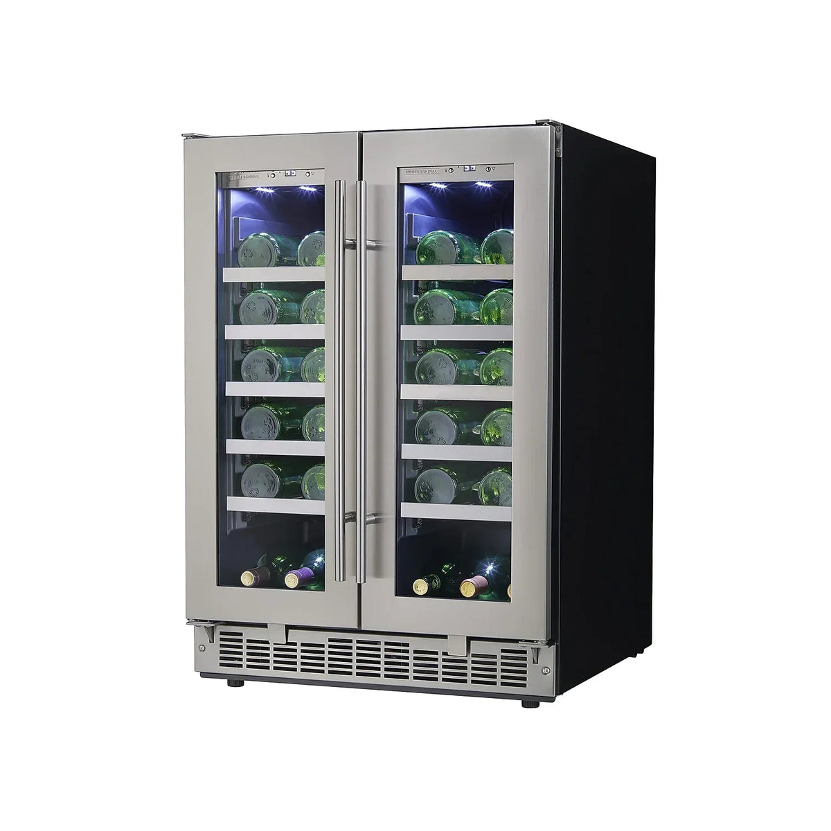 Danby DWC047D1BSSPR Napa 24\" French Door Dual-Zone Wine Cooler